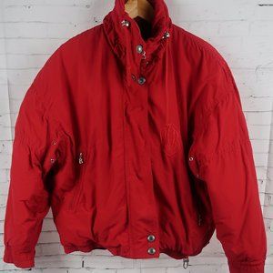 BOGNER RED GOOSE DOWN VINTAGE SKI JACKET SIZE MEDIUM